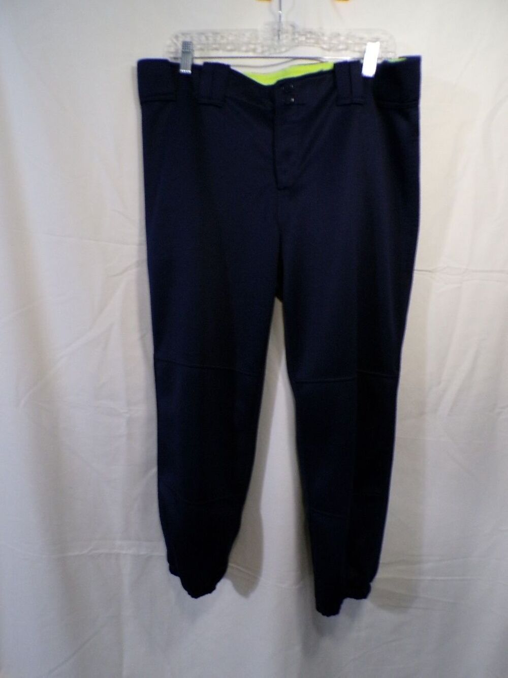 Mizuno Women's Baseball Softball Pants XL Navy Select Belted Low Rise